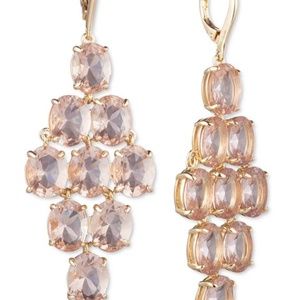 Ralph Lauren Gold-Tone Stone Chandelier Earrings